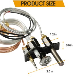 69L17 69L1701 J4117 904405 108084-02 Natural Gas Pilot Assembly Direct Vent Fireplace Kit 10002265 Compatible with Lennox Elite IHP Serefina Superior Astria Replacement Part with Flame Sensor
