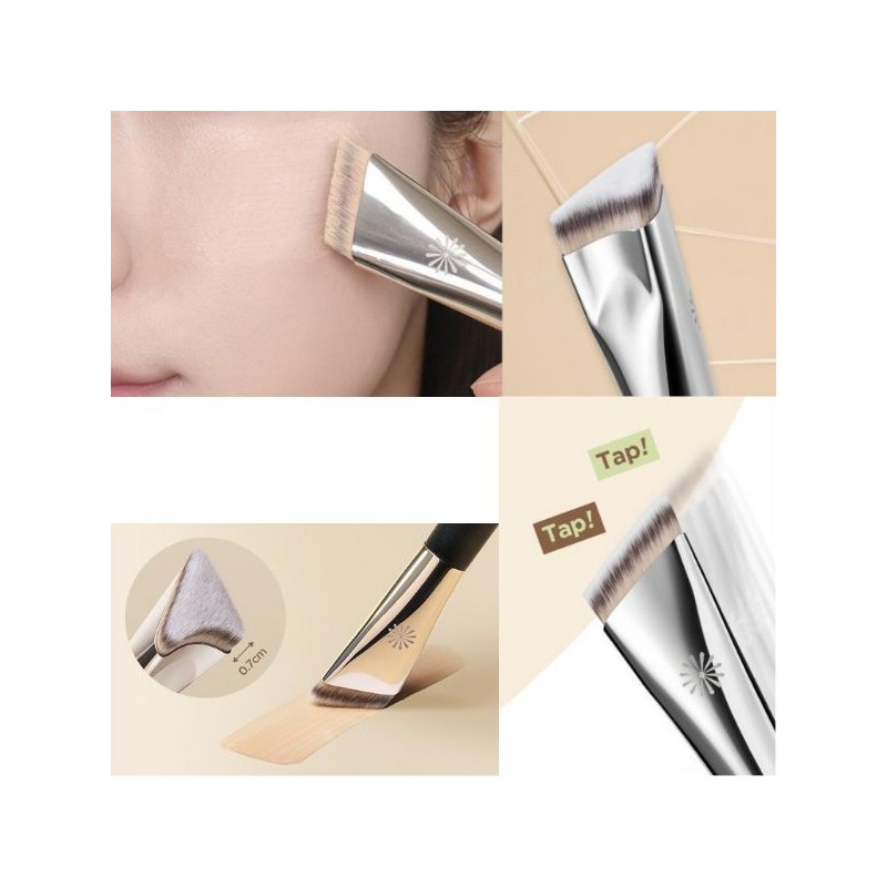 PICCASSO FB33 Tapping Cover Foundation Brush + Puff + Mixing