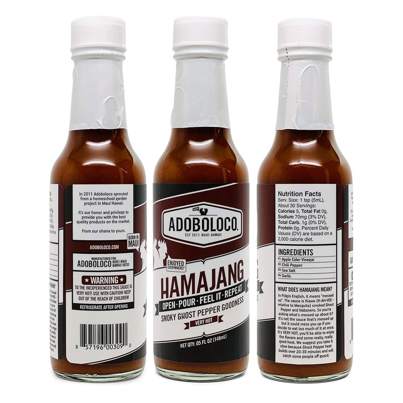 Hamajang Smoked Ghost Pepper Hot Sauce - First We Feast,