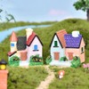 CAXUSD 4Pcs Villa Adornment Landscape Decor Model for Aquarium Garden