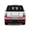2x Clear Lens Rear Bumper Reflector Light Left Right L+R