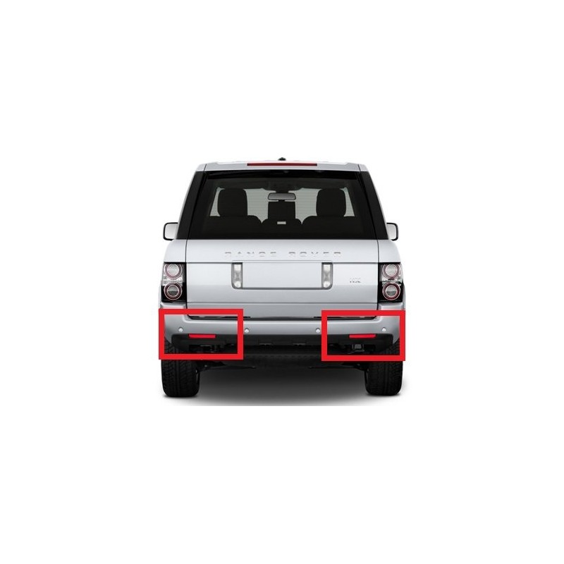 2x Clear Lens Rear Bumper Reflector Light Left Right L+R