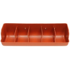 Pig Feeder Plastic Feed Troughs For Pigs : 5 Compartment Pig Trough Feeder Fence Feeder For Goat Pigs Livestock