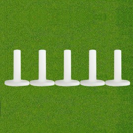 Golf Rubber Tees Driving Range Value 5 Pack, Same Sizes 1.5" for Practice Mat White Color (5 Pack White in 1.5")