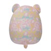Squishmallows SQCR05426 12-Inch-Michaela Rainbow Leopard with Pink Headband, Multicolour