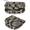10710-100-242 Natural Diamond Python Snake Skin Coin Purse, Horseshoe Shape,