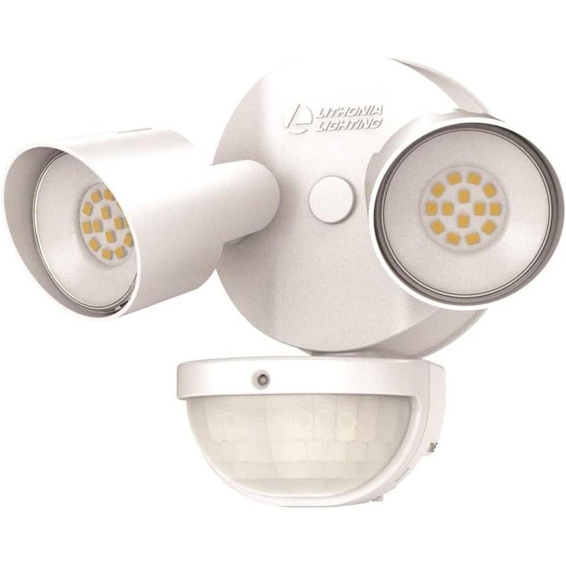 Lithonia Lighting HomeGuard 2-Light LED Outdoor Flood Lights, Motion Sensor