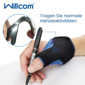 Willcom Thumb Brace, Reversible Thumb Bandage, Right, Left Thumb Caddy Joint, Thumb Support, Osteoarthritis Thumb, Orthosis for Thumb Injuries, Tendonitis, Arthritis, Saddle Joint (L)