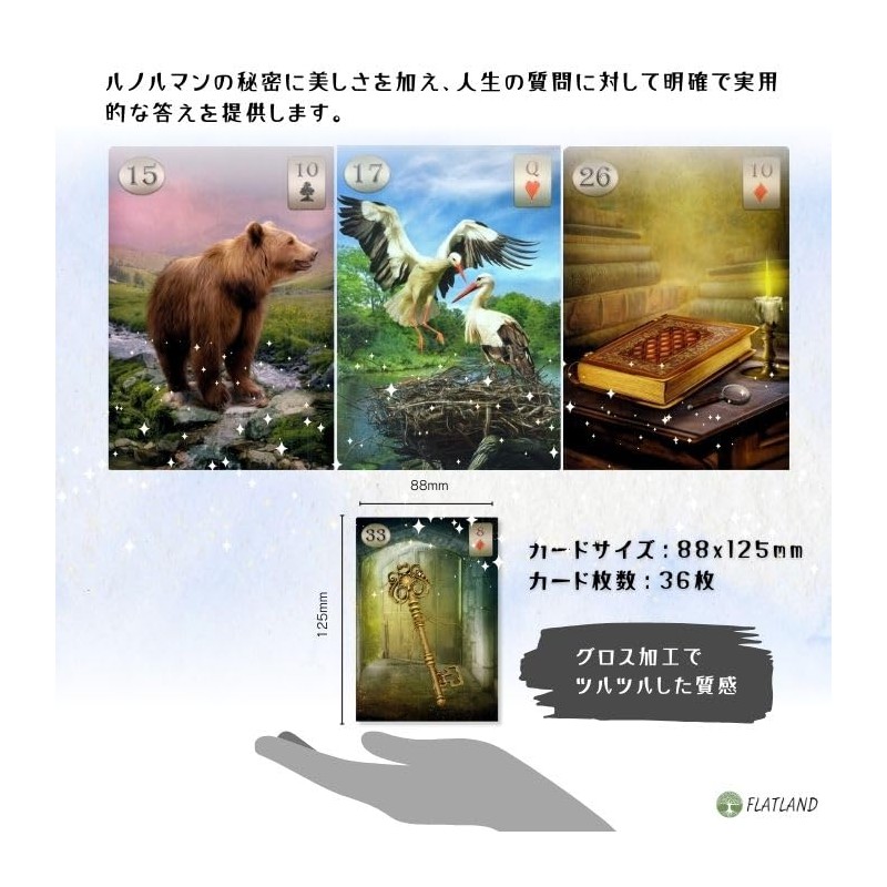 Cerema Renorman Oracle Thelema Lenormand Oracle Card Divination, Japanese Instruction