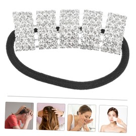 Ipetboom 2pcs Crystal Rhinestone Hair Rings Fine Ponytail Holders for Thin Hair for Ponytail and Bun Styling Gentle Non Marking for Women