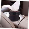 KONTONTY Car Tissue Cylinder Box Round Tissue Paper Holder Dispenser