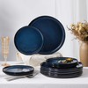 Herogo 6-Piece Stoneware Dinner Plates Set, 10.43" Ceramic Round Plate