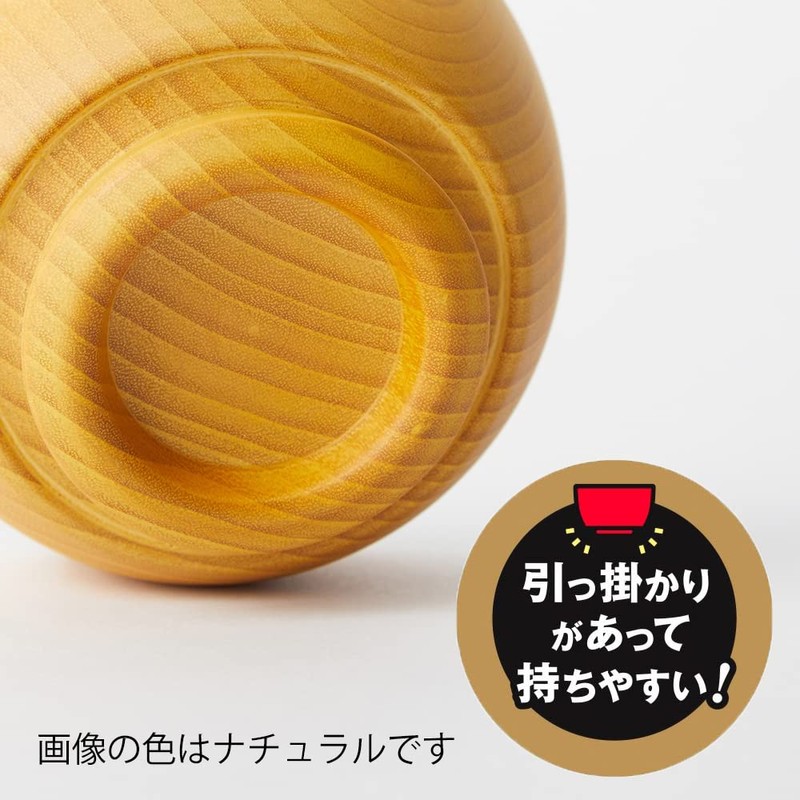 Kishu Lacquerware WG-457503 Kakuda Seibei Shoten Soup Bowl Grip Ball