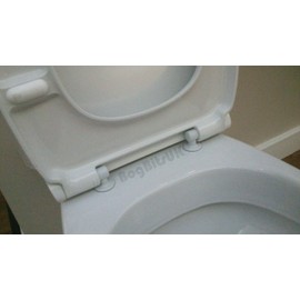 Duravit 0067390000 D-Code Toilet Seat and Cover, White Finish