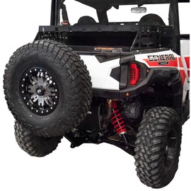 TUSK Hitch Mounted Spare Tire Carrier for Polaris General XP 4 1000 Ultimate 2023-2025