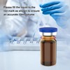 FOUR E'S SCIENTIFIC 10ml Glass Vials, 100 PCS Amber Lab