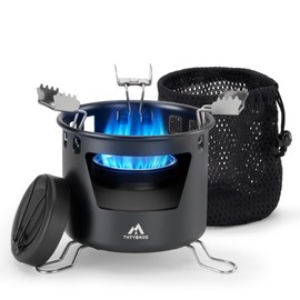 THTYBROS Alcohol Stove Set with Foldable Stand Camping Stove
