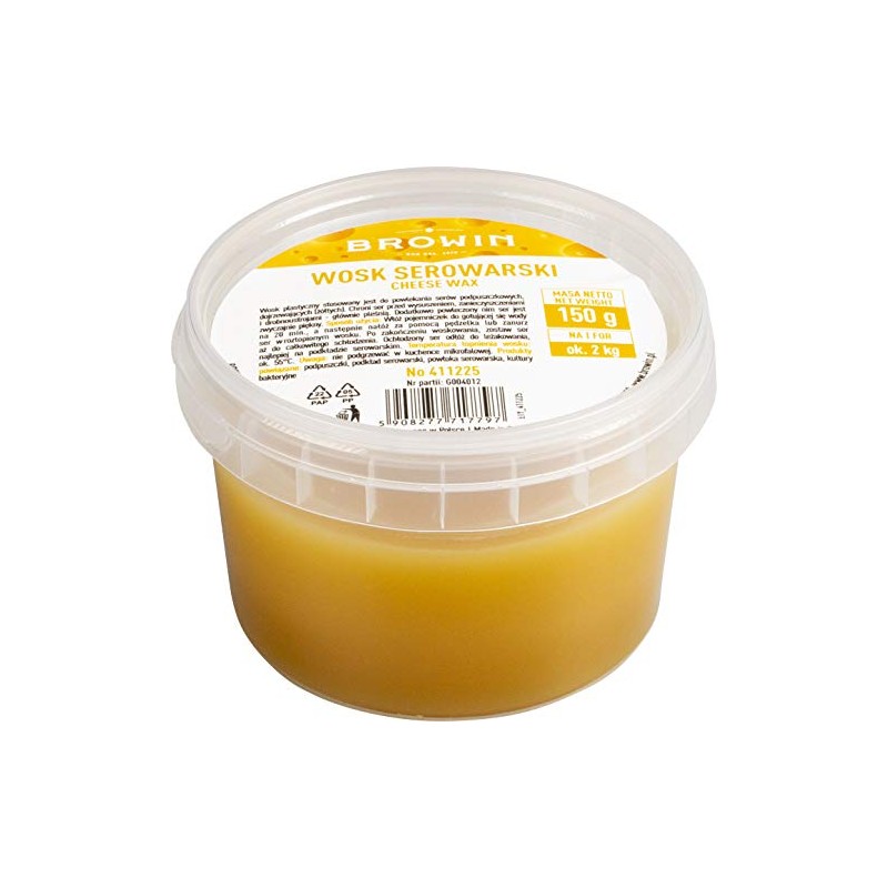 Browin Cheese Wax | Yellow | 150g Jar | Cheese