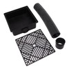 Black Gutter Downspout Extensions Catch Basin Low Profile Downspout Extender