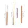 Loom Knitting Pen Tool with Wooden Handle, Loom Knitting Pen
