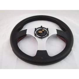 New World motoring 1984+ CLUB CAR DS Wood burl steering wheel golf cart With Chrome Adapter