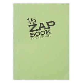 Clairefontaine - Ref 8367C - Recycled 1/2 Zap Books (80 Sheets of Paper) - A6 (105 x 148mm) in Size, 80gsm Recycled Paper, Glued Spine - Random Colour Cover
