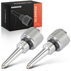 A-Premium 55201 Magnetic Oil Dipstick for Inverter Generator Compatible with Wen, Yamaha, Generac, Powerhorse and Predator, Aluminum Generator Magnetic Oil Dipstick with O-ring, Silver (2 Pcs)