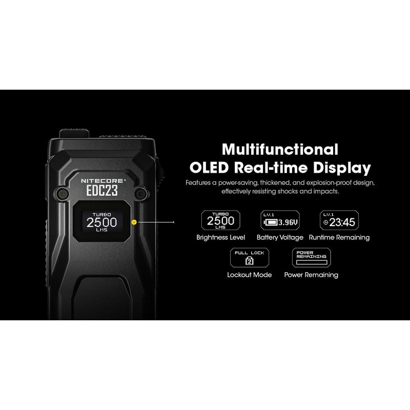 Nitecore EDC23 - USB-C to USCB-C Cable - EDC23 Saber