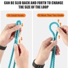 AOLEBA 8MM (5/16") Prusik Loop, Pre-Sewn Prusik Cord, Safety Sewn