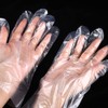 100pcs Disposable Plastic Gloves Transparent Food Handling Hygienic Clear