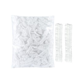 JEXOWIQ Shower Caps, Pack of 100 Disposable Shower Caps, Plastic Shower Cap, Hair Protection Hair Cap for Salon, Spa, Travel, Hotel, Shower, Braids, Transparent, Multipurpose