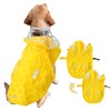 Waterproof Dog Raincoat, Adjustable Reflective Lightweight Pet Rain Clothes with