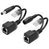 GINTOOYUN 1 Pair of POE Splitter Adapter DC3-57V 100Mbps DC5.5x2.1mm