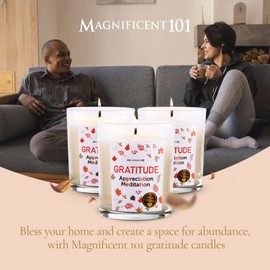 Magnificent 101 GRATITUDE Set of 3 Candles