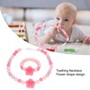 Teething Necklace Bracelet Silicone Flower Shape Design Elegant Exquisite Infant