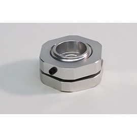 PRW 4120473 Silver Billet Aluminum Screw-in Type Valve Cover Fitting Adapter with O-Ring Seals