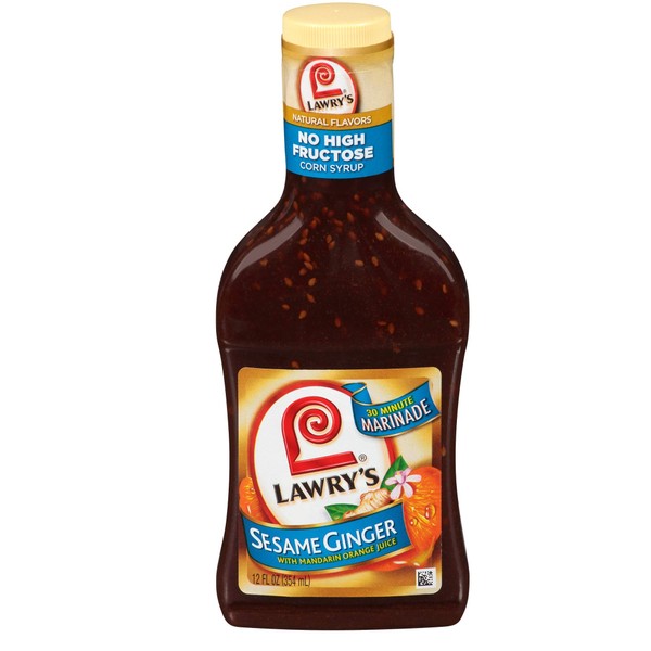 Lawry's, Sesame Ginger Marinade, 12oz Bottle (Pack of 3)