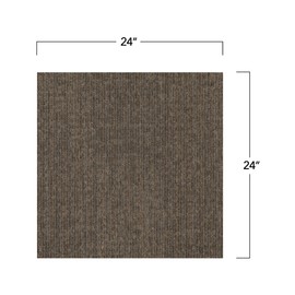 Mohawk Advance 24" x 24" Berber (Loop pile), 0.09" Pile Height, Carpet Tile, PET Fiber, Urgent Report Color, (24 Tiles), (96 sqft/carton)