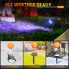 Solar Outdoor Lights,40 LEDs Color Changing RGB Solar Landscape Path