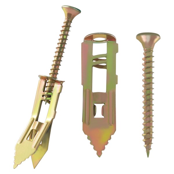 Unlorspy 100 Pcs Self Srilling Drywall Anchors 0.47" x 1.57"