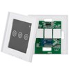 BeMatik Smart Switch Triple Touch White Compatible with Google Home,