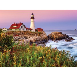White Mountain Puzzles Maine Lighthouse - 1000 Piece Jigsaw Puzzle