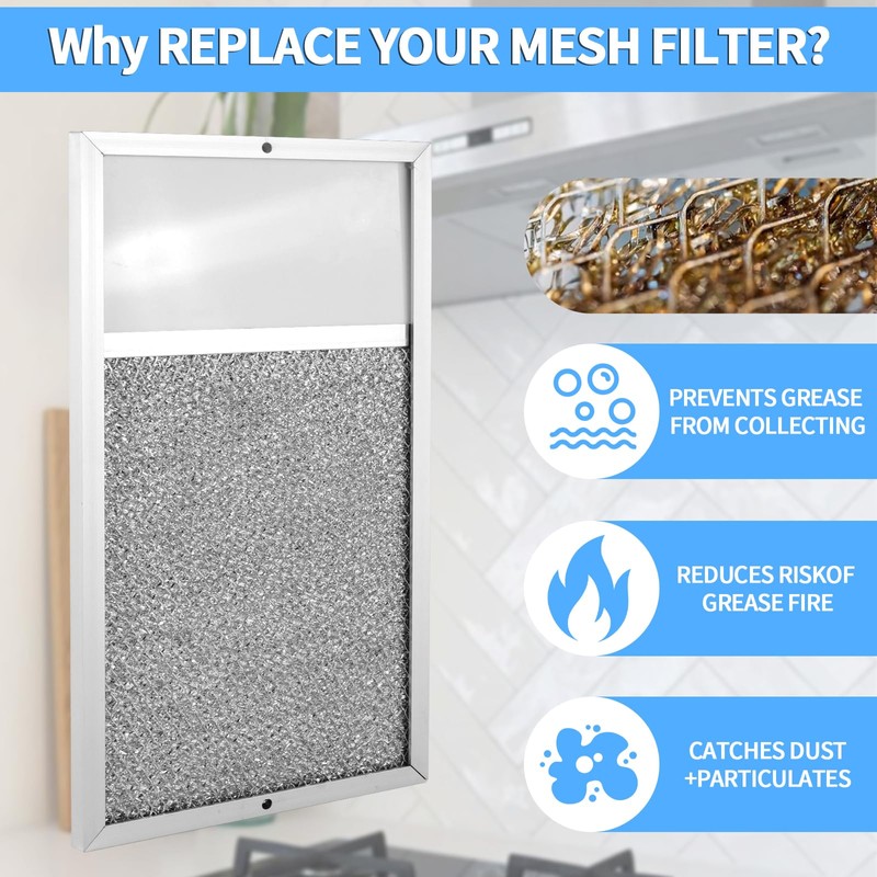 Range hood Filter with Light Lens Replacement for Broan R610027