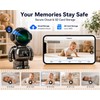 DYPCO Indoor Security Clock Camera with Temperature and Humidity Monitoring,