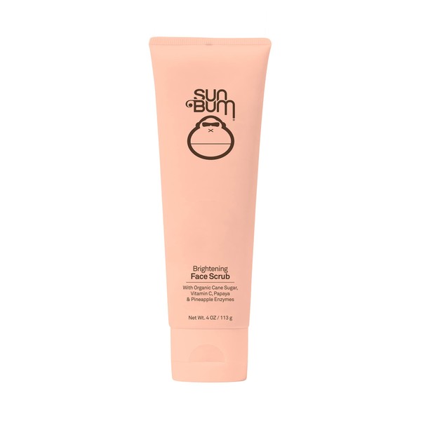 Sun Bum Skin Care Brightening Face Scrub | Vegan and Cruelty Free Exfoliating and Smoothing Scrub with Vitamin C | 4 oz