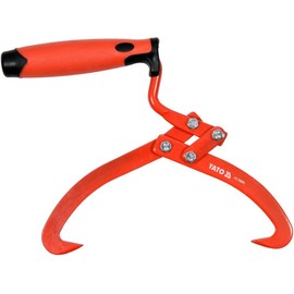 YATO Handpacking Pliers, Hardened Tip, Steel Pliers for Stable Movement of Logs, Professional Tool for Round Wood Handling (Length: 33 cm, Opening 18 cm)