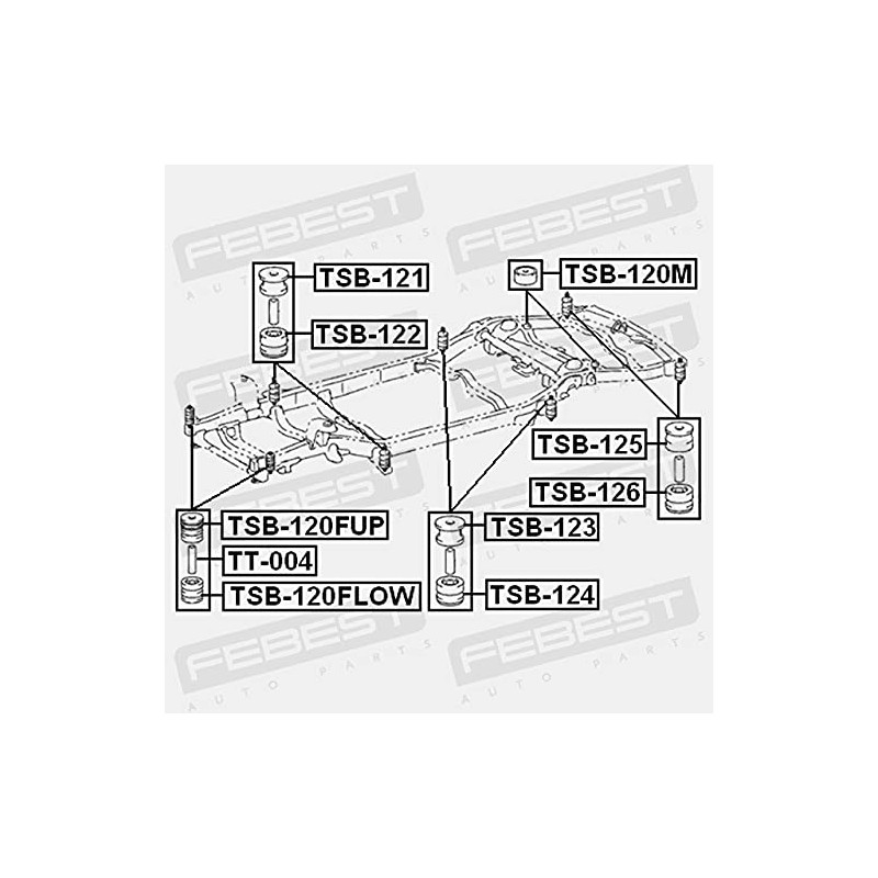 FEBEST TSB-125 Wheel Suspensions