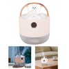 Mini Humidifier 600ml 40ml/H Dual Mode Bear On Swing Night