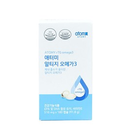 Atomy Altige Omega 3 180 Capsule Enteric Coated Capsule Latest in stock / 애터미 알티지 오메가3 180캡슐 장용성캡슐 최신 입고