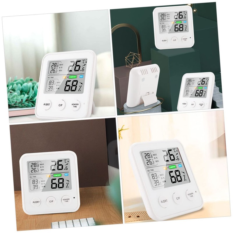 BESPORTBLE Mini Digital Thermometer Wall Thermometers Indoor Hygrometer Temperature Gauge